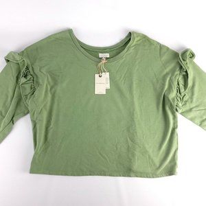Lucky Brand Women's Green Loose Sweater NWT! Sz L